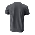 thumbnail image 4 of Men's Henley Shirts Casual Short Sleeve Button T-Shirt with Pocket Dark Gray XL, 4 of 5