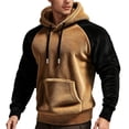 thumbnail image 4 of WILLBEST Sudadera con Capucha y Forro Europeo para Hombre, Otoño/Invierno, con Bloqueo De Color y Extra XXGrande, 4 of 6