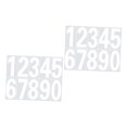 thumbnail image 3 of BRIGHTFUFU 2Pcs Self Adhesive Reflective Number Stickers Material Weatherproof for Mailbox Door Address, 3 of 7