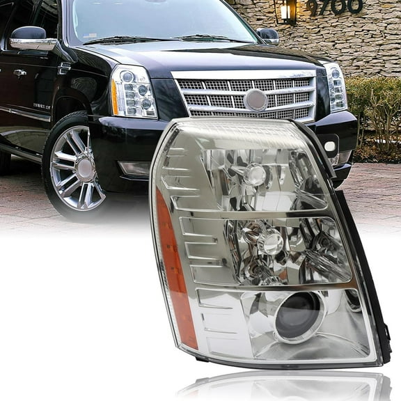 EPOTOOR Headlight Replacement for Cadillac Escalade 2007-2014 Headlights Right Side GM2503291 25897649