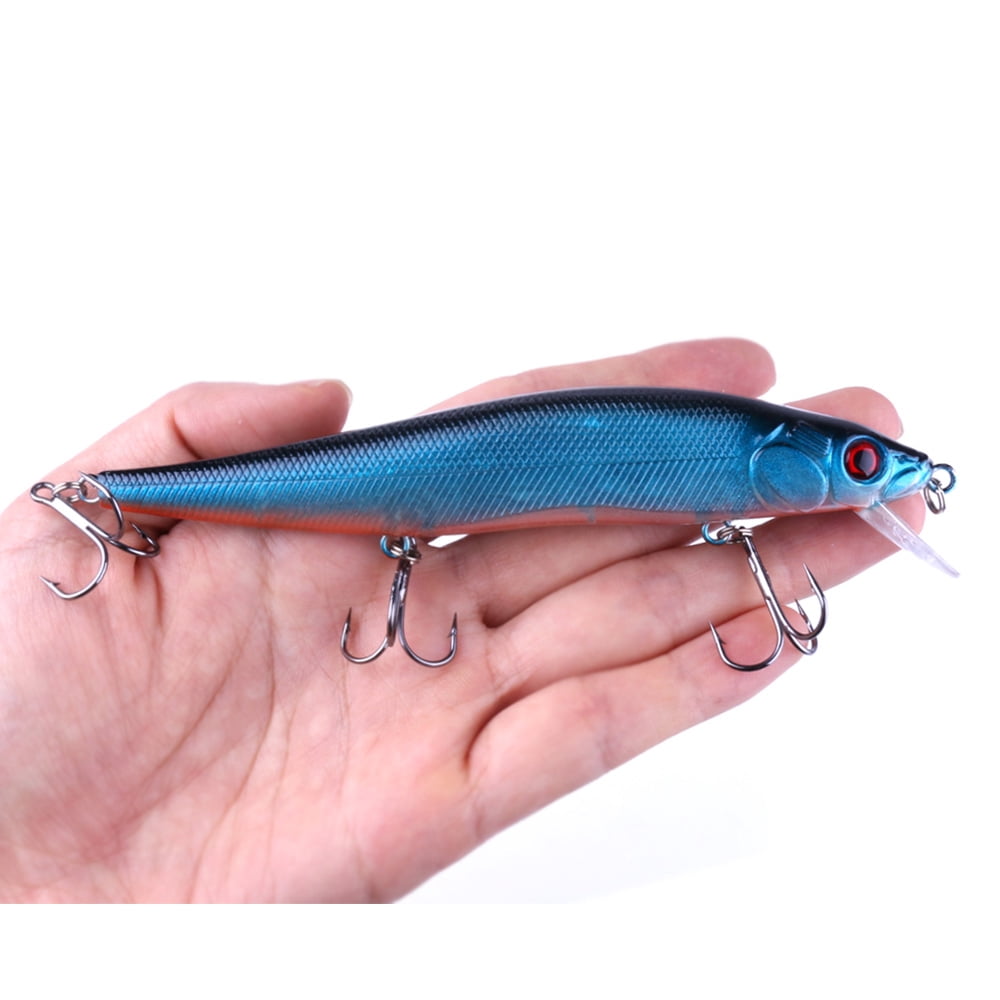 HENGJIA Fishing Deep Diving Fishing Lures Swimbait Sinking Minnow Lure Freshwater Jerkbait Lure 10Pcs/kit