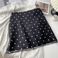 thumbnail image 5 of Polka Dot Mini Skirt for Women A-line High Rise Skirts Downtown Girl Clothes Color Black Size L, 5 of 6