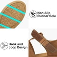 thumbnail image 4 of Ablanczoom Flats Sandals for Women: Comfortable Dressy Womens Sandals Arch Support Wedge Summer Shoes, 4 of 6
