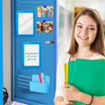 thumbnail image 4 of Locker Accessory Kit-Girl Back to School Supplie,Magnetic Whiteboard Mirror Dry Erase Marker Holder and School Supplie,C, 4 of 5