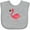 AC-Heather Grey, variant on Inktastic Cute Flamingo Bird Boys or Girls Baby Bib