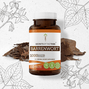 Secrets of the Tribe Barrenwort 60 Capsules, 500 mg, Organic Barrenwort (Horny goat weed, Epimedium Grandiflorum) Dried Leaf
