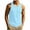 Light Blue, variant on Mesh Breathable Crew Neck Athletic Tank Top for Men, Lightweight Quick Dry Fabric Running Workout Base Layer Shirt