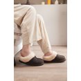 thumbnail image 6 of Parfeying Women's Slip on House Slippers, Real Wool from Sheep, Anti-slip Rubber Sole Warm Indoor Outdoor Slippers for Women, 6 of 7