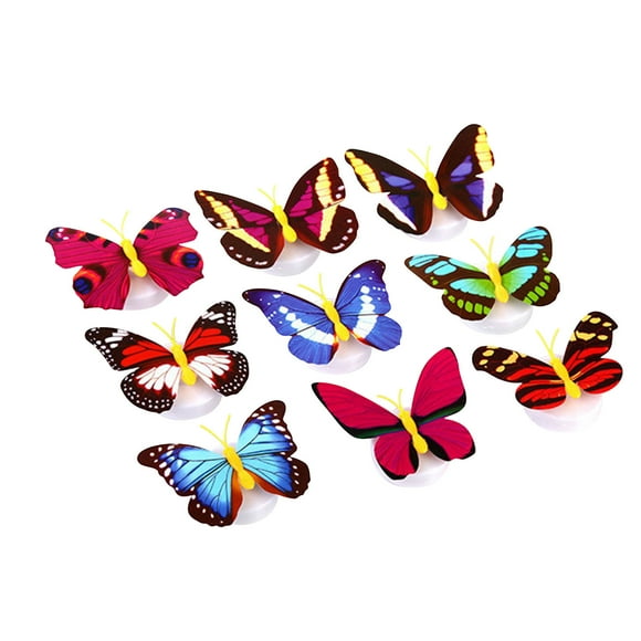 Agiferg Creative Adhesive Butterfly Night Light Wall Light Cute Super Cute Children Led Bedside Decorative Light Festival Light