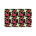 thumbnail image 1 of RYLABLUE Beau Trèfle à Quatre Feuilles et Cœurs d'Amour Rouges Tapis de Sol Intérieur Extérieur 23.6x15.7 Pouces, 1 of 2