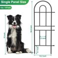 thumbnail image 4 of Dog Fence Outdoor Yard, Decorative Garden Fence Sheet metal Border Animal Barrier Suitable for Courtyard Backyard Arched, 4 of 4