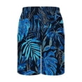 thumbnail image 4 of cocolona Mens Swim Trunks Summer Casual Loose Hawaiian Print Vacation Beach Shorts Elastic Waist Drawstring Board Shorts, 4 of 5