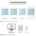 thumbnail image 7 of PiccoCasa Shaggy Faux Fur Throw Pillow Cover Soft Plush Cushion Cover, 18"x18" Blue, 7 of 7