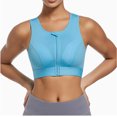 thumbnail image 3 of Timegard Sports Bras for Women Wireless Front Closure Zipper High Support Breathable Everyday Bras, 3 of 3