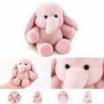 thumbnail image 2 of Knisume Stuffed Animals Running Elephant – Soft Plush Toy Cute Animal, Cute Plushies for Active Decor, Plush Toy Bedtime Cuddle Accent,B, 2 of 8