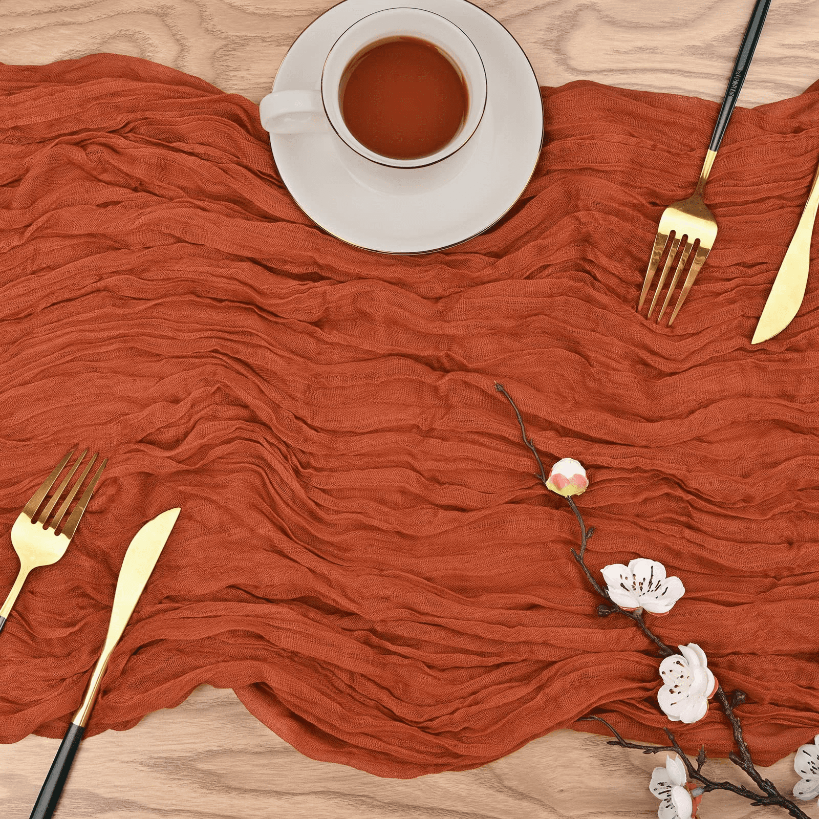 3Pack Bohemian Chiffon Table Runner 35" x 120", Bulk Table Runner