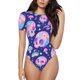 thumbnail image 1 of Balery colorful Skull mushroom rainbow Body de cuello redondo de manga corta para mujer Tops de manga corta Tops básicos-Small, 1 of 7