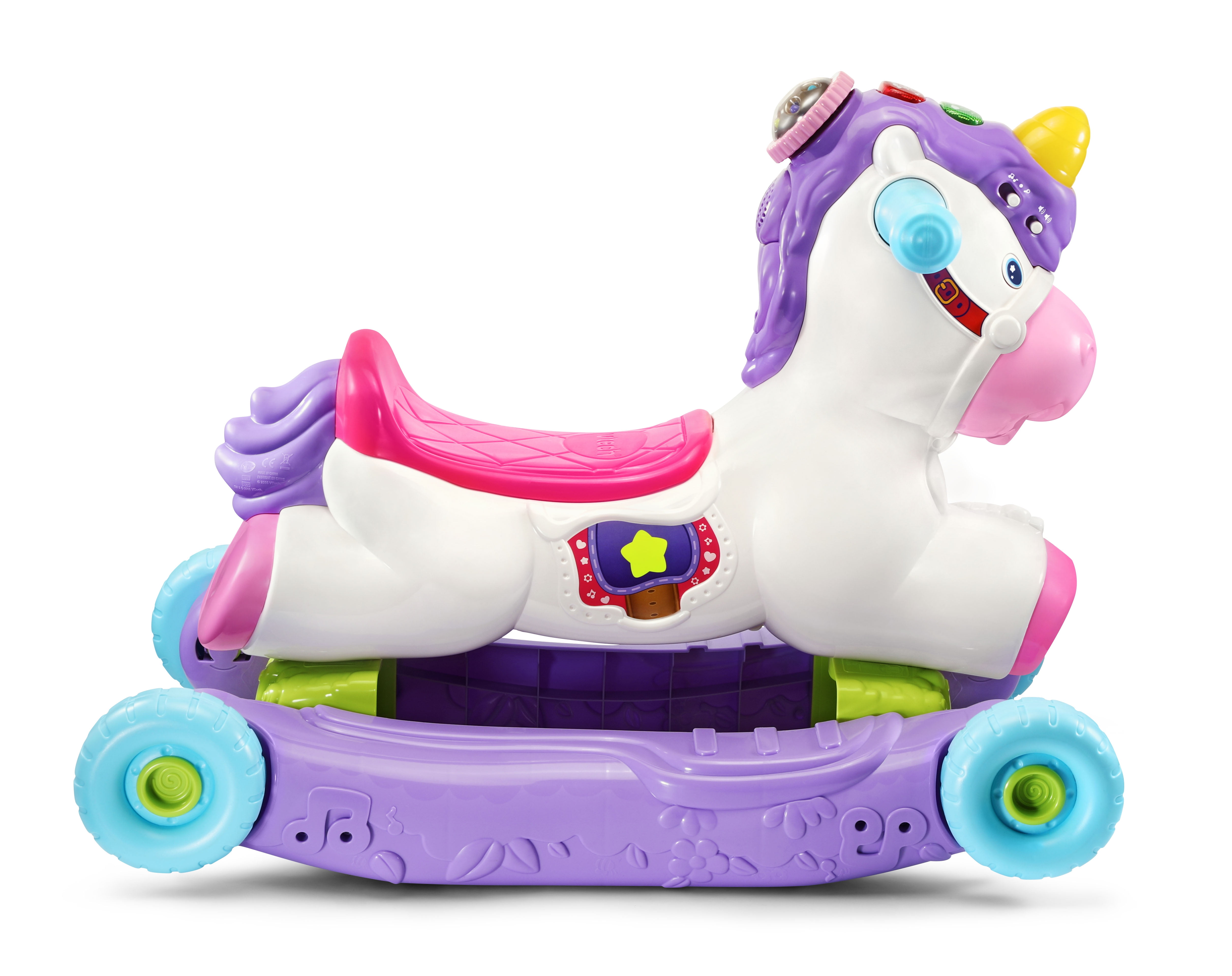 2 and 3 Years Old Interactive Baby Musical Toy with Learning and Sound Features Rocker VTech Rock and Ride Unicorn Baby Ride On Toy First Steps Walking Support for Babies & Toddlers Aged 1