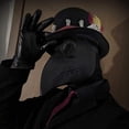 thumbnail image 4 of Máscara de médico de la peste negra, disfraz de gas Steampunk con pico de pájaro negro, para niños y adultos. Afortunado Sencillez, 4 of 5