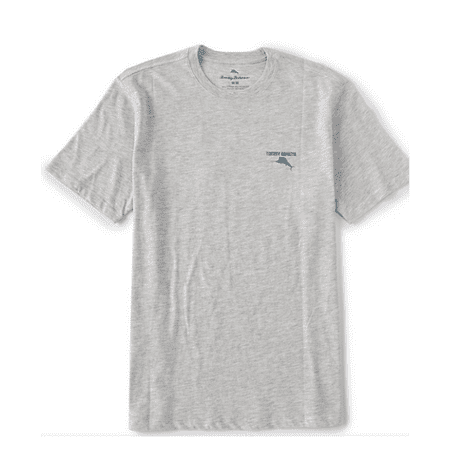 Tommy Bahama Men Sails Are Up Short Sleeve T-Shirt in Oatmeal Heather, M