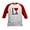 Red/White, variant on CafePress - I Love LA Kids Baseball Jersey - Kids Cotton Baseball Jersey, 3/4 Sleeve Shirt