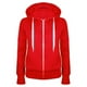 thumbnail image 1 of ICHUANYI Clearance Women‘s Long Sleeve Casual Hooded Slim Zipper Fleece Sweater Coat(Red, M) ICHUANYI WER2023080909330, 1 of 2