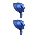 thumbnail image 2 of sweethay Gorro de pelo estampado para mujer, gorro de moda para la cabeza, pañuelo para la cabeza, gorro para dormir, envolturas para el pelo Azul real 2Conjunto, 2 of 5