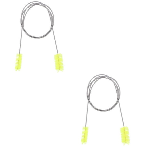 2 Pieces Cleaning Tool Tube Cleaner Brush Hose Stainless Steel Electrical Appliance