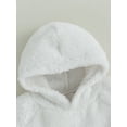 thumbnail image 5 of Infant Baby Girl Boy Halloween Costumes Ghost Long Sleeve Hoodie Jumpsuit Pumpkin Face Hooded Romper Bodysuit Fall Winter Outfits, 5 of 8