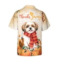 thumbnail image 2 of Happy Thanksgiving Shih Tzu with Turkey Pumpkins Autumn Vibes Hawaiian Shirt Breathable Summer Unisex Merch Lion Dog Lover Gifts - 12018, 2 of 6