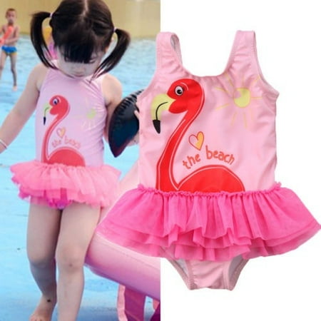 

Toddler Kid Baby Girls Flamingo Print Bikini Set Swimwear Swimsuit Bathing Beach