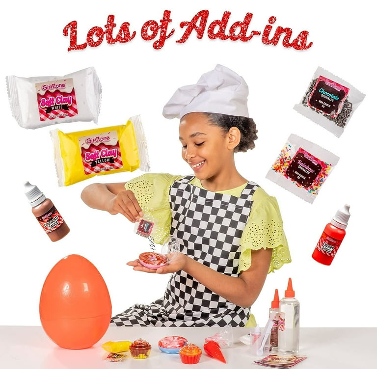 GirlZone Sweet Treats Butter Slime Bakery Kit, Everything in One Egg to  Make Scented Slime, Slime Butter and Birthday Cake Scented Slime in One  Kit
