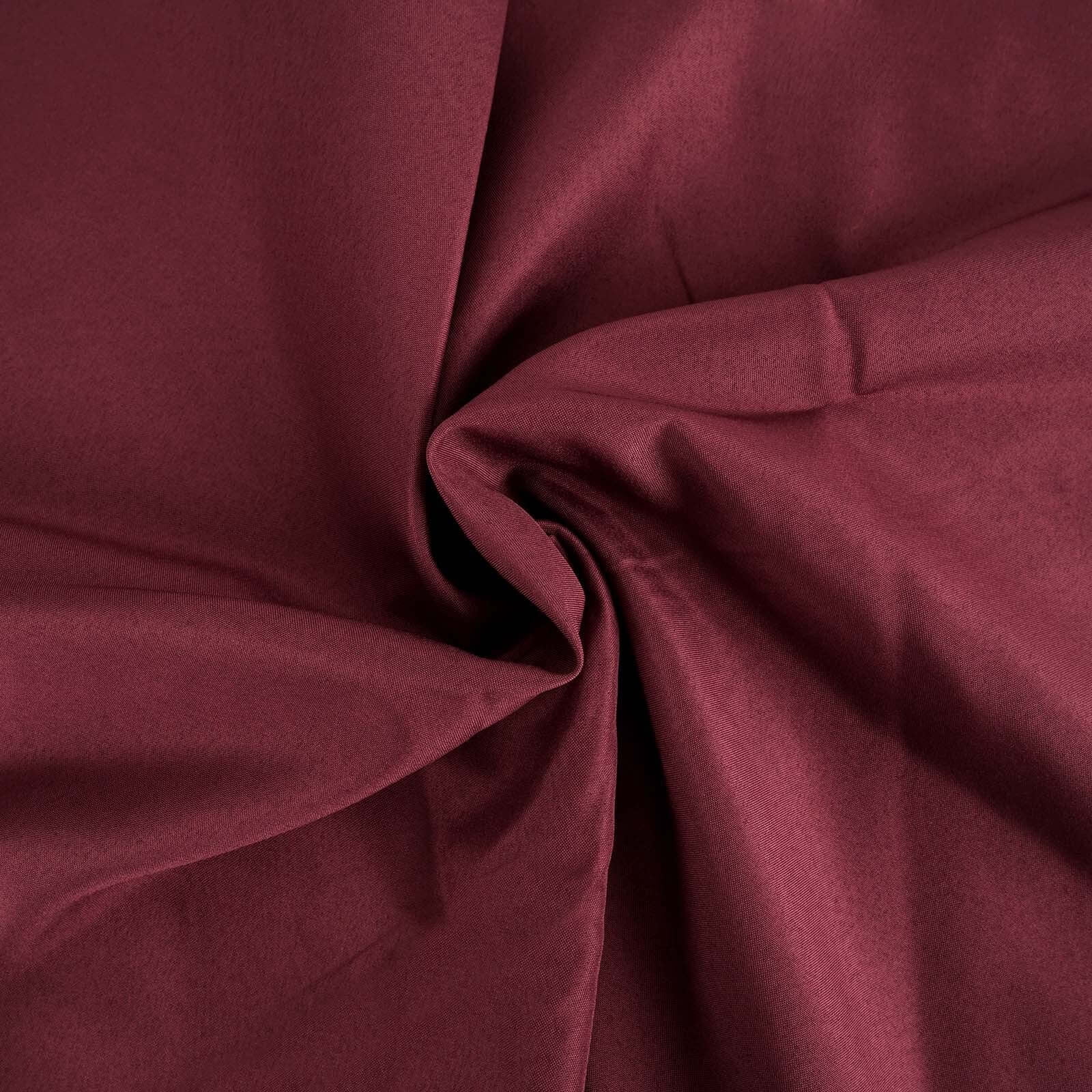 Efavormart 54" x 10 Yards Burgundy Polyester Wedding Banquet Restaurant Wholesale Fabric Bolt For Party Event Decor Arts And Crafts