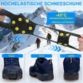thumbnail image 4 of Ice Snow Cleats for Shoes Boots,Walk Traction Cleats Rubber Crampons Anti Slip Winter Ice Cleat Slip-on Stretch Footwear for Women Men Kids 10-Stud, 4 of 13