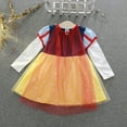 thumbnail image 4 of WIBACKER 1-6Y Girls Snow Princess Costumes Dresses with Cape Kids Fancy Dress Up for Halloween Party Cosplay Christmas, 4 of 9