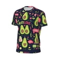 thumbnail image 6 of Wukai Avocado Love Print Men's Short-Sleeved Mesh T-Shirt,Quick-Dry Short Sleeve Workout T-Shirt-6X-Large, 6 of 8