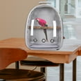 thumbnail image 3 of Bird Carrier Bag Cage Parrot Pet Backpack Portable with Standing Perch Approved Gray, 3 of 6