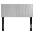 thumbnail image 4 of Modway Milenna Channel Tufted Performance Velvet King/California King Headboard in Light Gray, 4 of 10