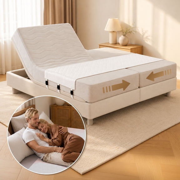 Bedbinder DeLuxe Bed Bridge & Mattress Connector, Twin to King Gap Filler, 80x260 cm