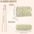 thumbnail image 4 of FORMRS Women Crossbody Purse with Chain Strap Vegan Leather Shoulder Handbag, Light Green Geometric, 4 of 7