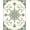 Green, Pattern 2, variant on ODIKA 2x3 Machine Washable Non-Slip Area Rug, Abstract Botanical Motifs with Distressed Finish High Traffic Rug, Green, 572765