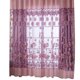 thumbnail image 5 of Cortina De Gasa Cortina de ventana de sombreado de gasa de tul floral (púrpura claro, 5 of 5