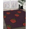 thumbnail image 3 of Ahgly Company Machine Washable Indoor Rectangle Transitional Dark Scarlet Red Area Rugs, 2' x 4', 3 of 7