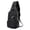 Black, variant on ibiyuan Sling Bag Anti-Theft Crossbody Bag USB Charging Sling Chest Daypack for Men Women, Single Shoulder Crossbody Backpack for Hiking Camping Outdoor Adventures