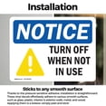 thumbnail image 3 of (2 Pack) Turn Off When Not In Use Sign, 3 of 7