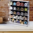 thumbnail image 4 of Coin Collection Box 5-Layer Acrylic Display Box Capacity Showcase Holder for Coins Badges,1 x Coin Collection Box(without commemorative coins),Black & Transparent, 4 of 8
