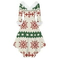 thumbnail image 3 of Christmas Dresses for Women Women's Fashion V-Neck Casual Slim Fit Christmas Print Furry Party Long Sleeve Dress for Festive Occasion,Beige,M, 3 of 4