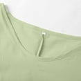 thumbnail image 6 of Wdgfv Women's Summer Tiered Layered Linen Maxi Dress Flowy Casual Loose Cotton Short Sleeve Wedding Long Dress Green XXXXXL, 6 of 8