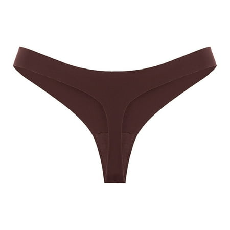 2DXuixsh Womens V String Panties Hot Girls Waist Panty Underwear Bikini String Seamless Thongs Underwear Solid Nylon Ice Silk Womens Days Of The Underwear Polyester C L