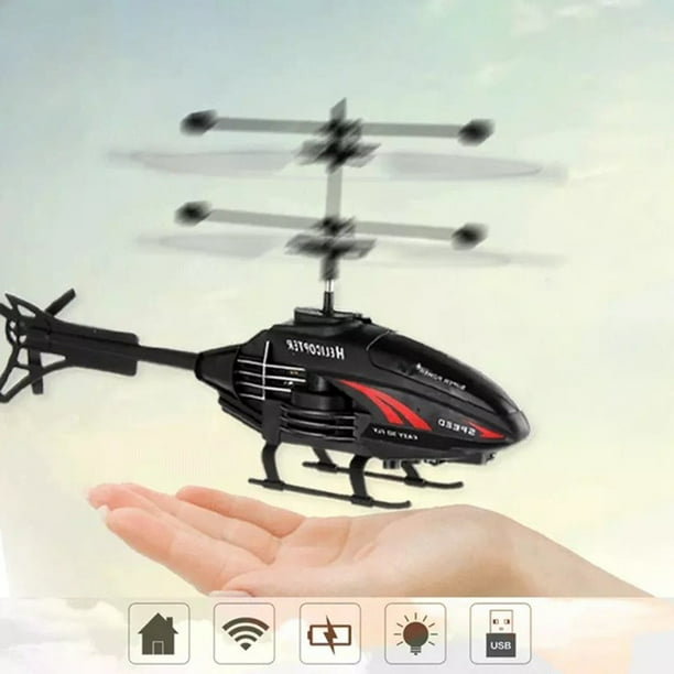 Avión de Control remoto para niños, Dron de inducción inteligente, helicóptero de levitación eléctrica de arranque de 3 segundos